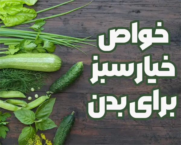 خواص خیار سبز برای بدن انسان